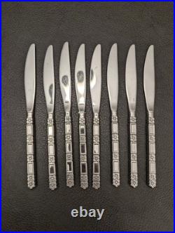 Oneida Community Madrid Flatware Stainless No Black Accent Serving 43 Pc