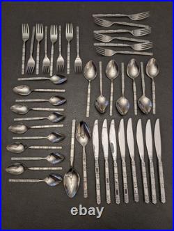 Oneida Community Madrid Flatware Stainless No Black Accent Serving 43 Pc