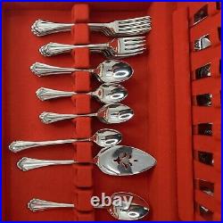 Oneida Community Marquette Flatware Stainless Steel Set 59 pieces & box