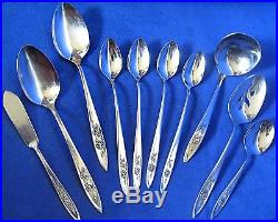 Oneida Community' My Rose' 52 Pc Set Service for 8 Vintage Stainless Flatware