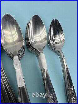 Oneida Community My Rose Stainless Silverware Mixed Flatware 101 PC Set SERVING