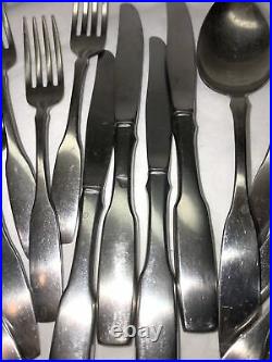 Oneida Community Paul Revere 20 Piece Set Stainless Flatware Fork Knife Spoon
