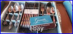 Oneida Community Paul Revere Flatware Stainless Steel 48 Pieces With Plastic Tray