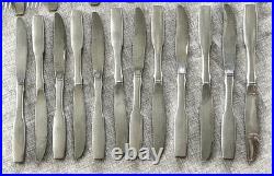 Oneida Community Paul Revere II Stainless Flatware 66 Pc Set Glossy USA