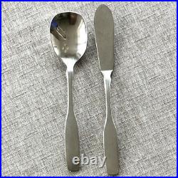 Oneida Community Paul Revere II Stainless Flatware 66 Pc Set Glossy USA