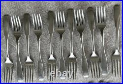 Oneida Community Paul Revere II Stainless Flatware 66 Pc Set Glossy USA