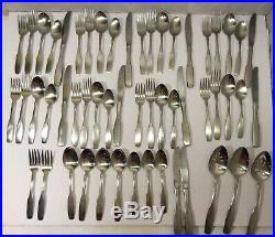 Oneida Community Paul Revere Stainless Flatware 54 Pieces 8 Place Settings Serve