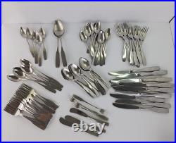 Oneida Community Paul Revere Stainless Knives Forks Spoons Kn1ves Srvg 90 PCS