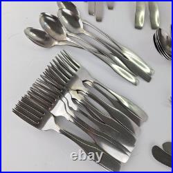 Oneida Community Paul Revere Stainless Knives Forks Spoons Kn1ves Srvg 90 PCS