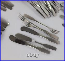 Oneida Community Paul Revere Stainless Knives Forks Spoons Kn1ves Srvg 90 PCS
