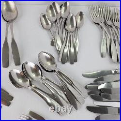 Oneida Community Paul Revere Stainless Knives Forks Spoons Kn1ves Srvg 90 PCS