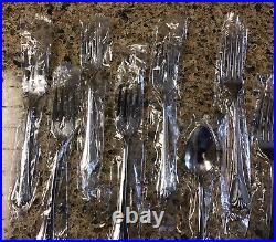 Oneida Community ROYAL FLUTE 17 Mixed Pcs Stainless Flatware Fork Spoon NEW