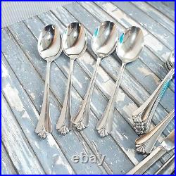 Oneida Community ROYAL FLUTE Stainless Flatware 34 pieces