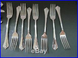 Oneida Community Royal Flute 39 pcs- 8 piece place settings Forks Knives Spoons