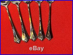 Oneida Community Royal Flute Teaspoons Stainless 6 Set Of 8