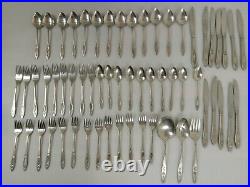 Oneida Community SATINIQUE 60 Piece Mixed Lot Stainless Flatware