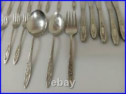 Oneida Community SATINIQUE 60 Piece Mixed Lot Stainless Flatware