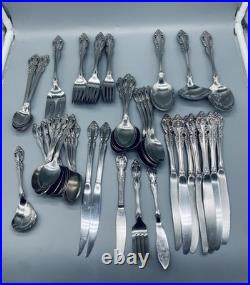 Oneida Community Stainless 65 Pieces Flatware USA Fork Spoon Knife Set Lot
