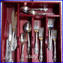 Oneida Community Stainless BRAHMS Flatware 42 Pc Set Service for 6 + 11 Extras