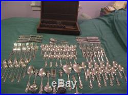 Oneida Community Stainless Brahms Svc for 12 + Serving Pieces + Flatware Chest