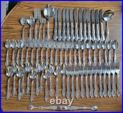 Oneida Community Stainless CHATELAINE Flatware Set 66 Pc 11 Place Setting W Box