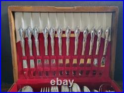 Oneida Community Stainless CHATELAINE Flatware Set 66 Pc 11 Place Setting W Box