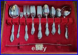 Oneida Community Stainless CHATELAINE Flatware Set 66 Pc 11 Place Setting W Box