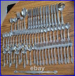 Oneida Community Stainless CHATELAINE Flatware Set 66 Pc 11 Place Setting W Box