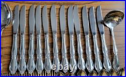 Oneida Community Stainless CHATELAINE Flatware Set 66 Pc 11 Place Setting W Box