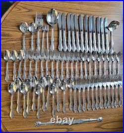 Oneida Community Stainless CHATELAINE Flatware Set 66 Pc 11 Place Setting W Box