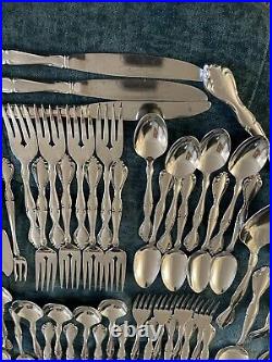 Oneida Community Stainless Cantata Flatware 53- Piece Set Service for 8