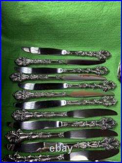 Oneida Community Stainless Chandelier 77 Pieces Flatware & Serving Set Lot