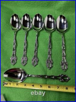 Oneida Community Stainless Chandelier 77 Pieces Flatware & Serving Set Lot