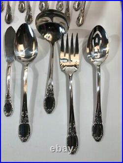 Oneida Community Stainless Chatelaine 77 Pc Flatware Set Serving Service 12 NEW