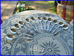 Oneida Community Stainless Flatware Brahms 12 Round Bowl Gumbo Soup Spoons 7