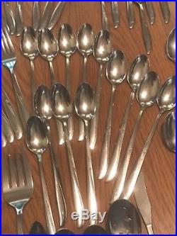 Oneida Community Stainless Flatware Twin Star 77 Pieces FREE SHIPPING