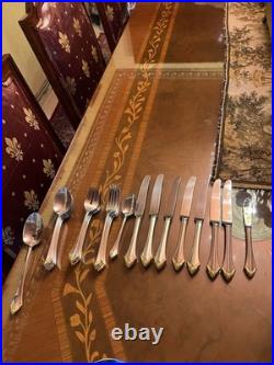 Oneida Community Stainless Glossy Silverware 34 Pieces