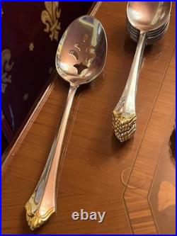 Oneida Community Stainless Glossy Silverware 34 Pieces