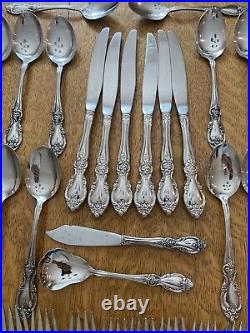 Oneida Community Stainless LOUISIANA Flatware Forks Knives Spoons Lot 44 Pieces