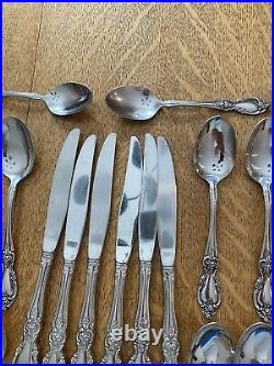 Oneida Community Stainless LOUISIANA Flatware Forks Knives Spoons Lot 44 Pieces