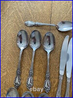 Oneida Community Stainless LOUISIANA Flatware Forks Knives Spoons Lot 44 Pieces