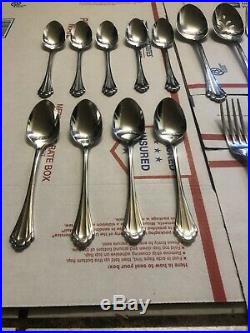 Oneida Community Stainless Marquette Flatware Set of 62 Pieces