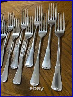 Oneida Community Stainless PATRICK HENRY Dinner Fork Knives Teaspoons Lot of 37