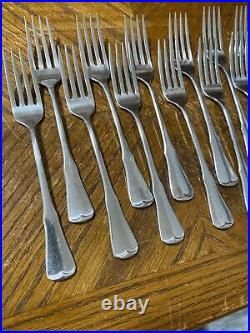 Oneida Community Stainless PATRICK HENRY Dinner Fork Knives Teaspoons Lot of 37