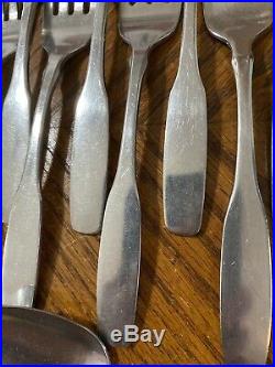 Oneida Community Stainless PAUL REVERE Forks Knives Spoons Teaspoons Lot of 35