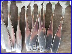 Oneida Community Stainless Paul Revere 59 Piece Lot Set Fork Knife Spoon Serving