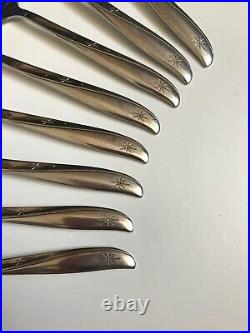 Oneida Community Stainless Steel Twin Star 45 Pc Complete Flatware Service For 8