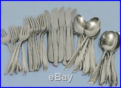 Oneida Community Stainless TWIN STAR 45pc Service for 8 +Extra Flatware Set MCM