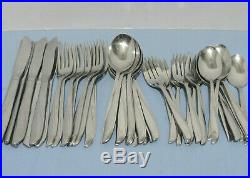 Oneida Community Stainless TWIN STAR 45pc Service for 8 +Extra Flatware Set MCM