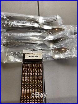 Oneida Community Stainless USA CHERBOURG -8 sets of 5-pieces in original boxes